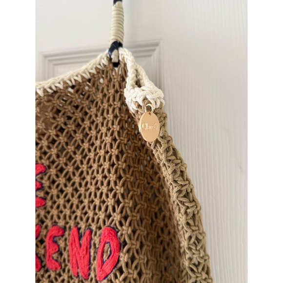 Clare V Le Weekend Straw Tote Woven Raffia Beach Market Bag France Chic - Picture 6 of 7